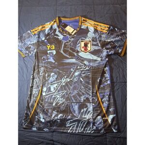 Adidas Y-3 Japan National Team Soccer Jersey Blue Black Manga Graphic Mens M